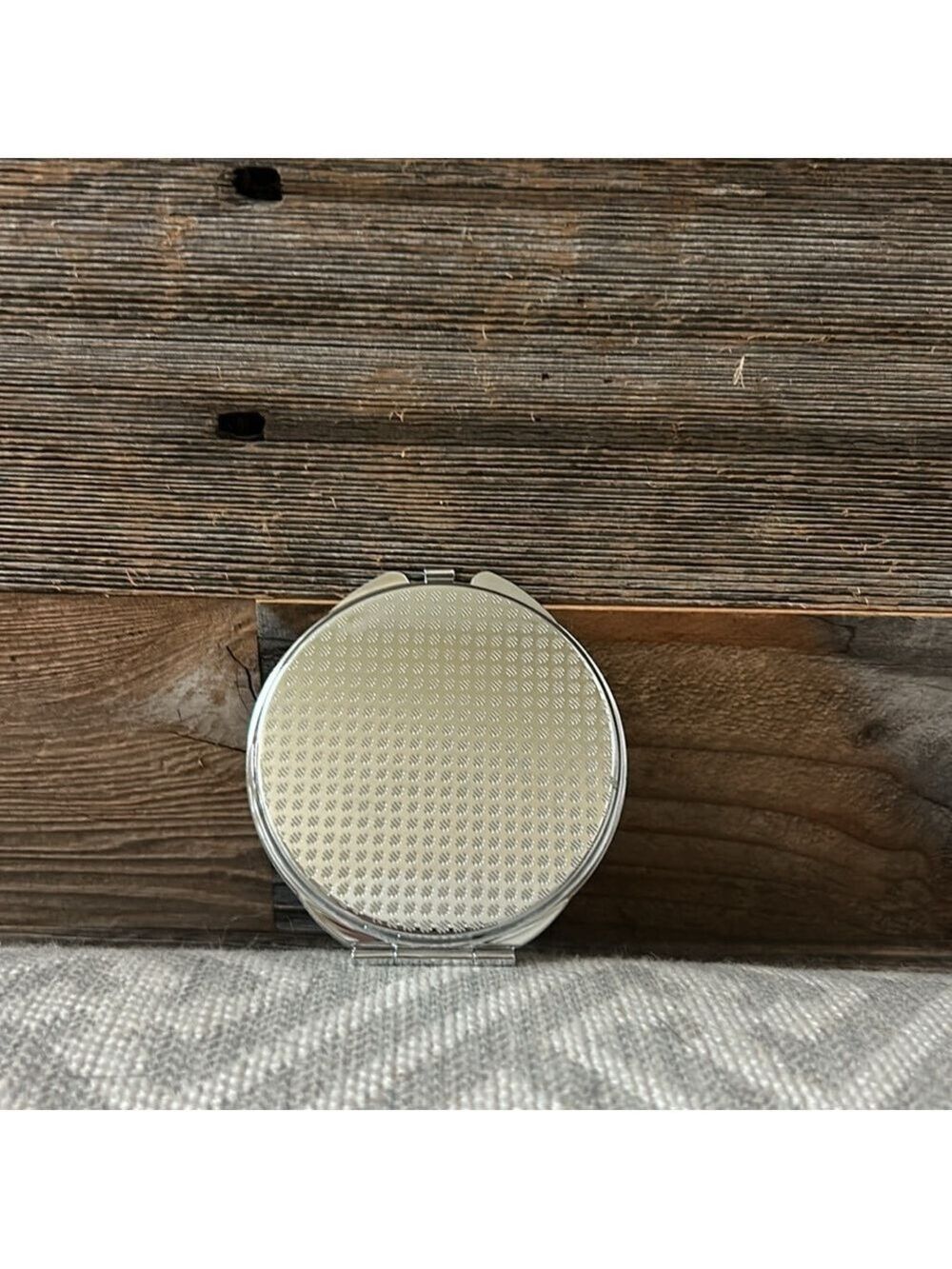 Compact Mirror Up-Cycled MCM - Picture 3 of 6